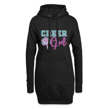 Cheerleading Sportler Mädchen Geschenk Cheerleader - Hoodie-Kleid - Schwarz - Vorne