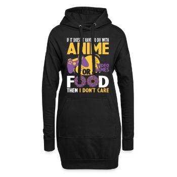 Si Il Ne Pas Avec Le Jeu Vidéo Animé Faire - Sweat-shirt à capuche long Femme - noir - Devant