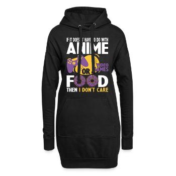 Si Il Ne Pas Avec Le Jeu Vidéo Animé Faire - Sweat-shirt à capuche long Femme - noir - Devant