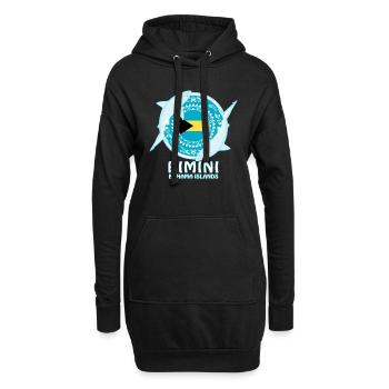 Requin bouledogue bimini - Sweat-shirt à capuche long Femme - noir - Devant