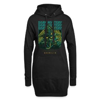 Dark mystery - Hoodie Dress - black - Front