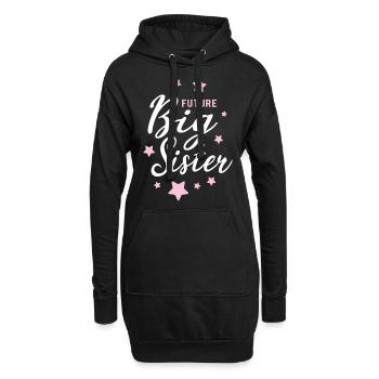 Future Grande Sœur - Big Sister - cadeau fille - Sweat-shirt à capuche long Femme - noir - Devant