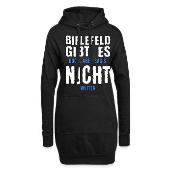 Bielefeld Fan Bielefelder Stadt Geschenk - Hoodie-Kleid - Schwarz - Vorne