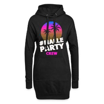 malle party crew bunt - Hoodie-Kleid - Schwarz - Vorne