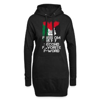 Palestine Tshirt Hommes Enfants Femmes Palestine - Sweat-shirt à capuche long Femme - noir - Devant