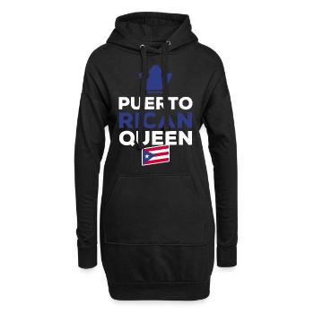 Porto Rico - Sweat-shirt à capuche long Femme - noir - Devant