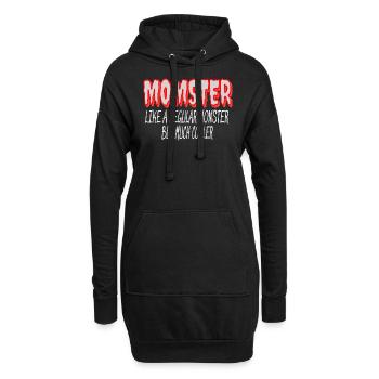 Halloween Mama Mütter Humor Momster - Hoodie-Kleid - Schwarz - Vorne
