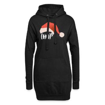 Christmas Mathematician Ho Hoch 3 - Hoodie Dress - black - Front