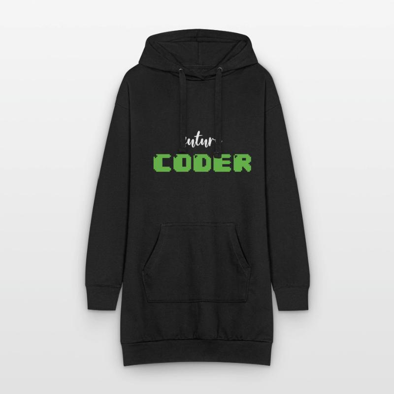 Future Coder Nerdy Programming Hoodie-Kleid
