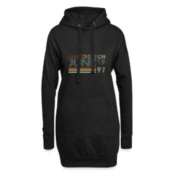 26ème anniversaire Juin Millésime 1997 Millésime - Sweat-shirt à capuche long Femme - noir - Devant