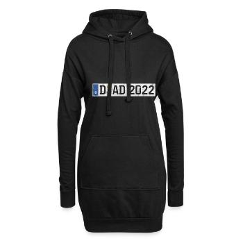 DAD 2022 Auto Kennzeichen Düsseldorf Vater Papa - Hoodie-Kleid - Schwarz - Vorne