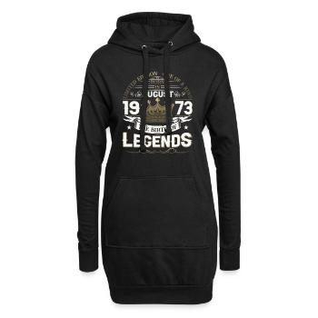 50. Geburtstag Mann August Jahrgang 1973 Legendary - Hoodie-Kleid - Schwarz - Vorne