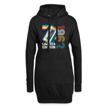 61. Geburtstag November Jahrgang 1962 Kassette - Hoodie-Kleid - Schwarz - Vorne