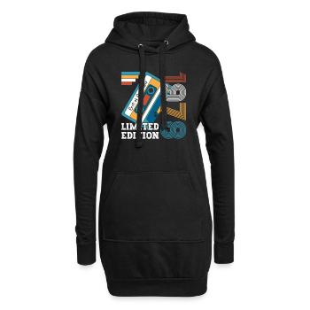 45. Geburtstag November Jahrgang 1978 Kassette - Hoodie-Kleid - Schwarz - Vorne