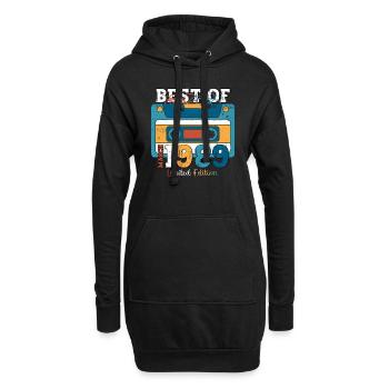 35th Birthday Man best of mars 1989 cassette - Sweat-shirt à capuche long Femme - noir - Devant