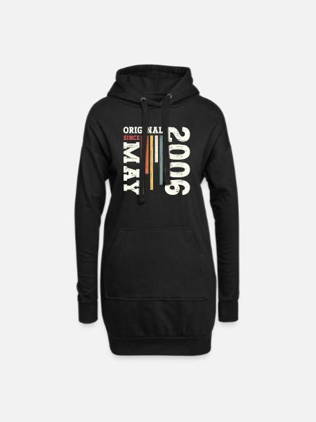 Original Mai 2006 Jahrgang 2006 Geburtstag 2006 - Hoodie-Kleid - Schwarz