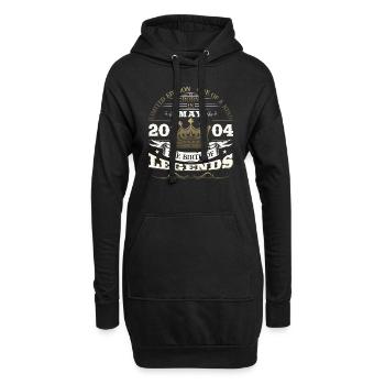 Legende Mai 2004 Jahrgang 2004 Geburtstag 2004 - Hoodie-Kleid - Schwarz - Vorne