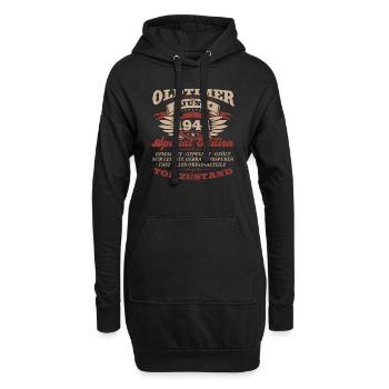 Millésime Juin 1944 Cru 1944 Anniversaire 1944 - Sweat-shirt à capuche long Femme - noir - Devant