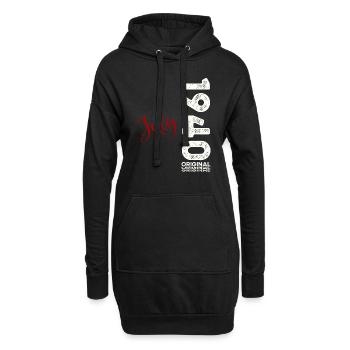 84e anniversaire Légendaire Juin 1940 Né en 1940 - Sweat-shirt à capuche long Femme - noir - Devant