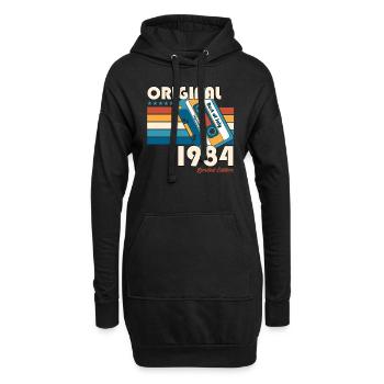 40. Geburtstag Kassette Juli 1984 Jahrgang 1984 - Hoodie-Kleid - Schwarz - Vorne