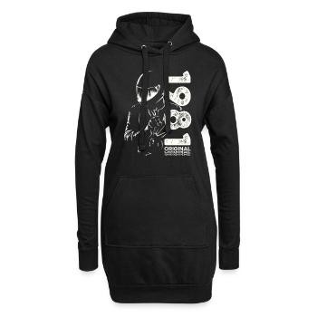 44ème Anniversaire Vintage 1981 Motard Motard - Sweat-shirt à capuche long Femme - noir - Devant