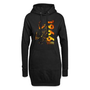 58ème Anniversaire Vintage 1966 Motard Motard - Sweat-shirt à capuche long Femme - noir - Devant