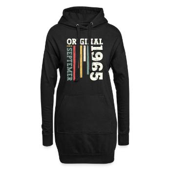 59. Geburtstag Legende September 1965 Jahrgang 65 - Hoodie-Kleid - Schwarz - Vorne