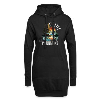 Faith can move Mountains, Matthew 17:20 - Hoodie-Kleid - Schwarz - Vorne