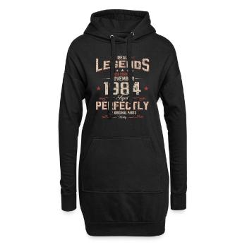 40e anniversaire Légende Novembre 1984 Volume 84 - Sweat-shirt à capuche long Femme - noir - Devant