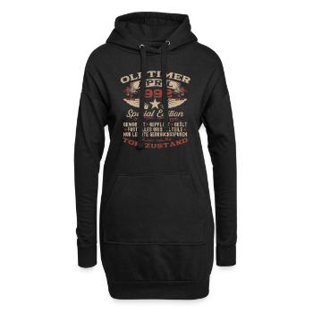 33. Geburtstag Geschenk Mann Oldtimer März 1992 - Hoodie-Kleid - Schwarz - Vorne