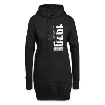 Légende du 55e anniversaire née en 1970 - Sweat-shirt à capuche long Femme - noir - Devant