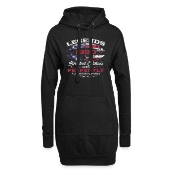 35. Geburtstag Geschenk Mann Original 1990 - Hoodie-Kleid - Schwarz - Vorne