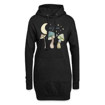Des champignons magiques. Cadeaux pour les amateurs de champignons - Sweat-shirt à capuche long Femme - noir - Devant