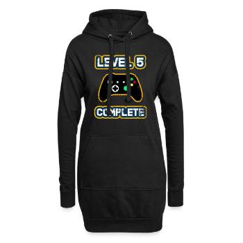 5. Jahrestag T-shirt / 5. Hochzeitstag - Hoodie-Kleid - Schwarz - Vorne