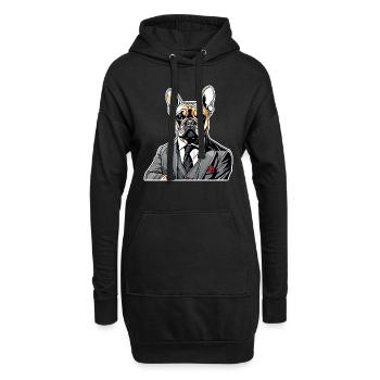 French Bulldog T Shirt Dog funny dog design Hunde - Hoodie-Kleid - Schwarz - Vorne