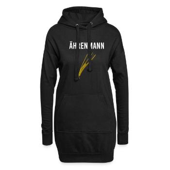 Ährenmann Bauer & Landwirt mit Ehre Getreide - Hoodie-Kleid - Schwarz - Vorne