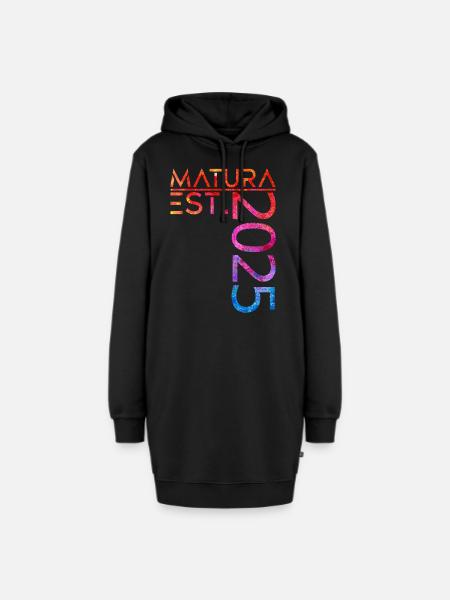 Matura EST. 2025 - Hoodie-Kleid - Schwarz