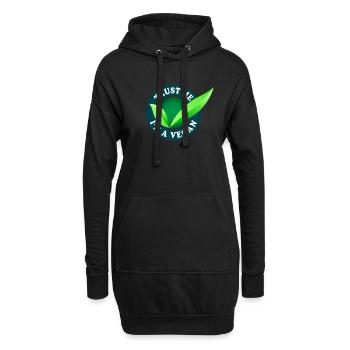 Trust Me I’m A Vegan Spruch Bio Go Veggie Veganer - Sweat-shirt à capuche long Femme - noir - Devant
