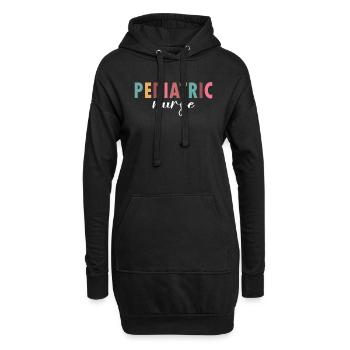 Das Leben einer Kinderkrankenschwester - Hoodie-Kleid - Schwarz - Vorne