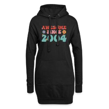 Grand depuis 2004 Groovy Birthday - Sweat-shirt à capuche long Femme - noir - Devant