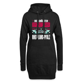 Die Schönsten Krankenpfleger Kommen Aus - Hoodie-Kleid - Schwarz - Vorne