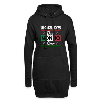 La meilleure chemise Nonno Ever au monde - Italian Grandfathe - Sweat-shirt à capuche long Femme - noir - Devant