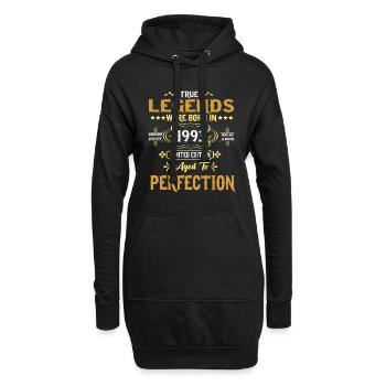 Les légendes sont nées en 1993 - Sweat-shirt à capuche long Femme - noir - Devant