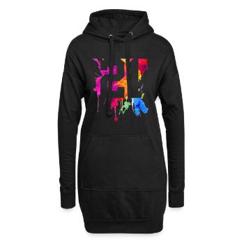 21 ANS 21E ANNIVERSAIRE - Sweat-shirt à capuche long Femme - noir - Devant