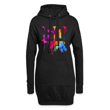 60 ANS 60E ANNIVERSAIRE - Sweat-shirt à capuche long Femme - noir - Devant