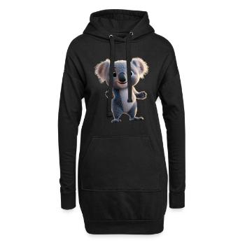 Koala Bear Australie Koala Bear Mignon Koala Bears - Sweat-shirt à capuche long Femme - noir - Devant