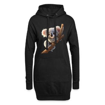 Koala Bear Australie Koala Bear Mignon Koala Bears - Sweat-shirt à capuche long Femme - noir - Devant
