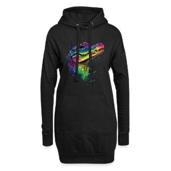 Crocodile Alligator Reptile Crocodile Love Crocodiles - Sweat-shirt à capuche long Femme - noir - Devant