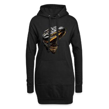 Crocodile Alligator Reptile Crocodile Love Crocodiles - Sweat-shirt à capuche long Femme - noir - Devant