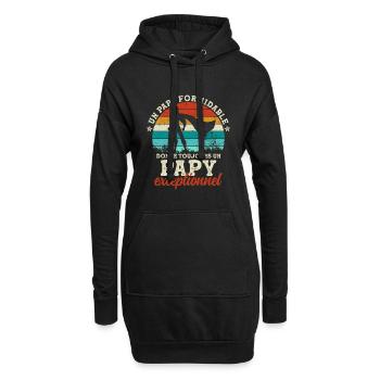Papa Opa Bestes Vatertagsgeschenk - Hoodie-Kleid - Schwarz - Vorne